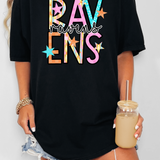 Ravens Star Doodle Mix DTF Print