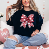 Red Valentines Coquette Bow DTF Print