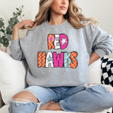 Red Hawks Doodle Mix DTF Print