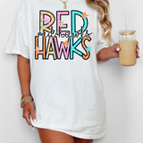 Red Hawks Star Doodle Mix DTF Print