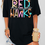 Red Hawks Star Doodle Mix DTF Print