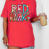 Red Hawks Star Doodle Mix DTF Print