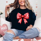 Red Heart Bow DTF Print