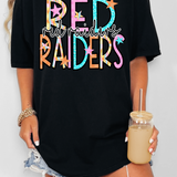 Red Raiders Star Doodle Mix DTF Print