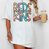 Redskins Star Doodle Mix DTF Print
