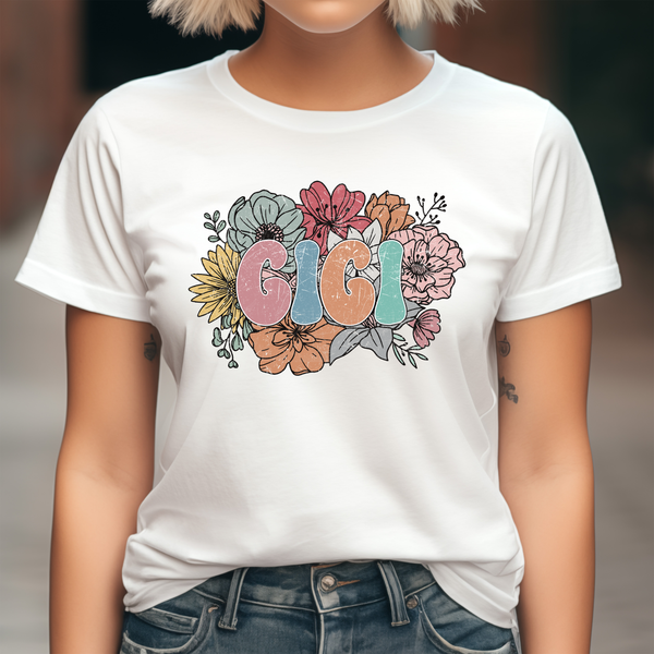 Retro Floral Gigi DTF Print