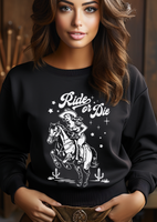 Ride or Die Cowgirl DTF Print