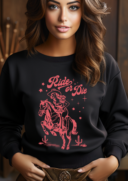 Ride or Die Cowgirl DTF Print