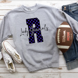 Faux Glitter Polka Dot R Lady Generals DTF Print