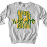 R Warriors Varsity Stripes DTF Print