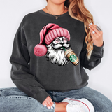 Pink Santa DTF Print
