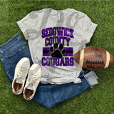 Classic Hometown Sedgwick County Cougars DTF Print