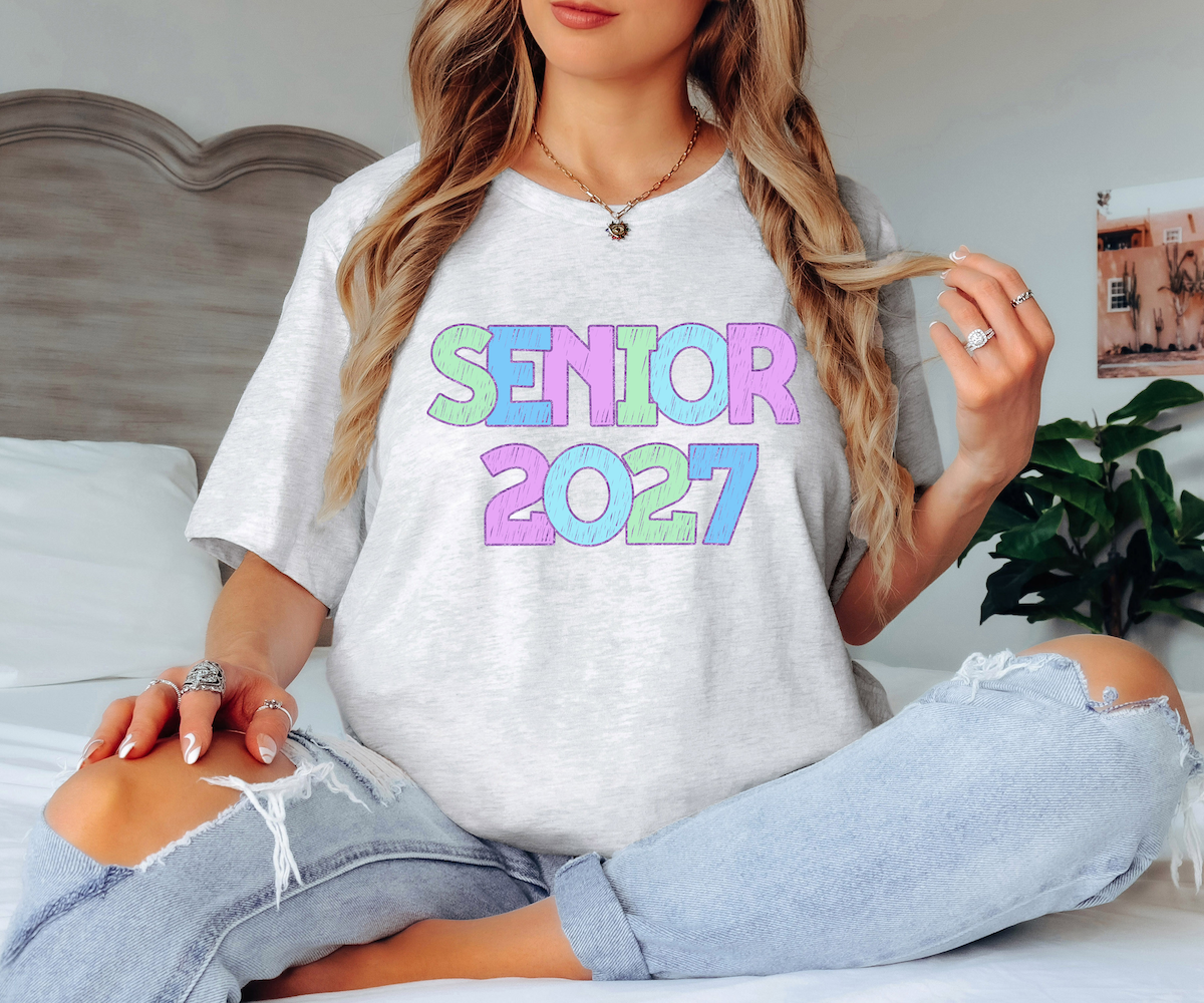 Back To School Middle-High School Pastel Bookworm DTF Print
