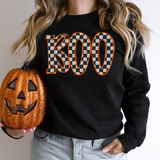 BOO Checkerboard Halloween DTF Print