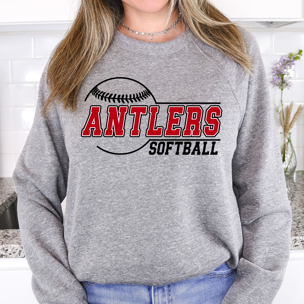 Antlers Softball 01 DTF Print