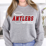 Antlers Softball 01 DTF Print