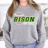 Bison Softball 01 DTF Print