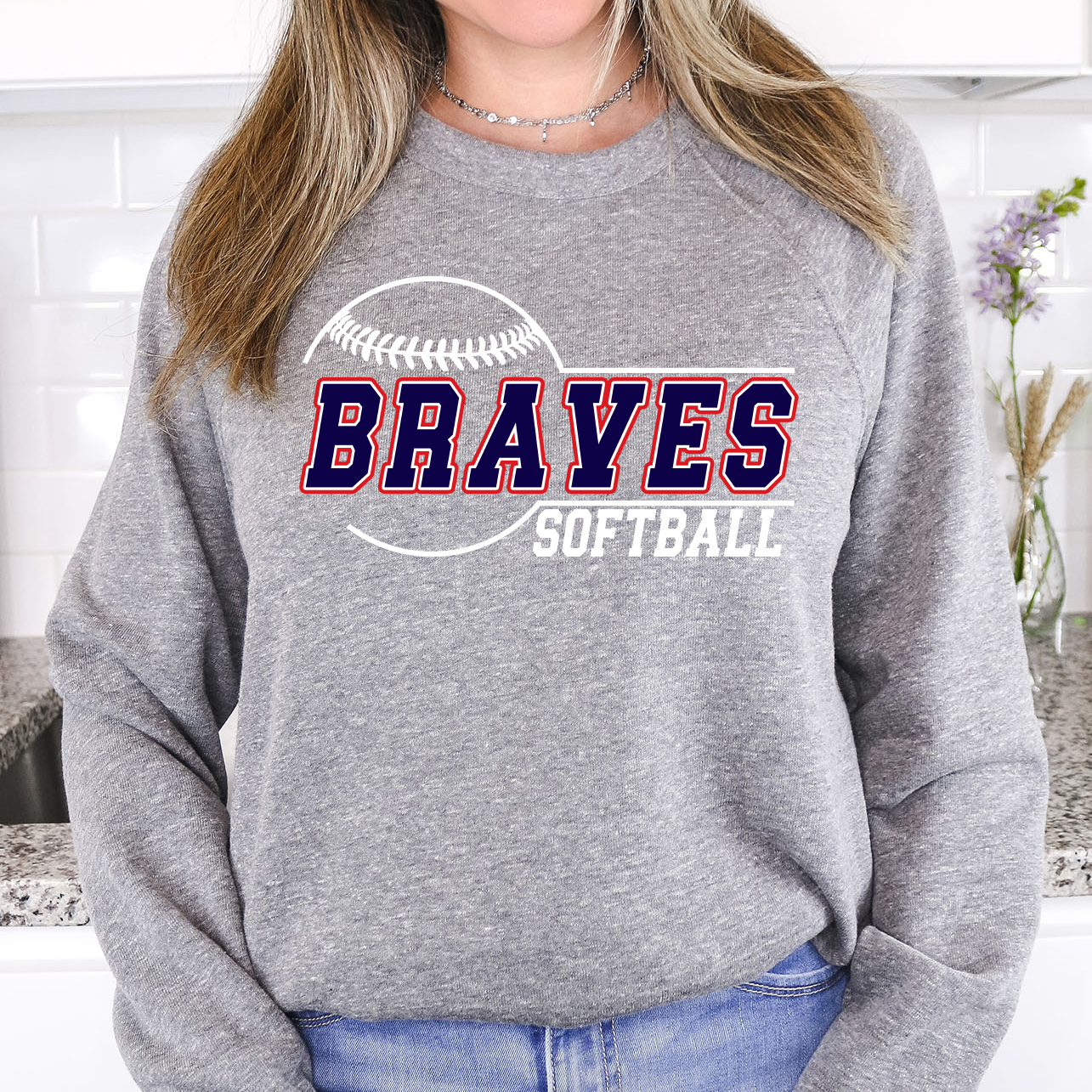 Braves Softball 01 DTF Print