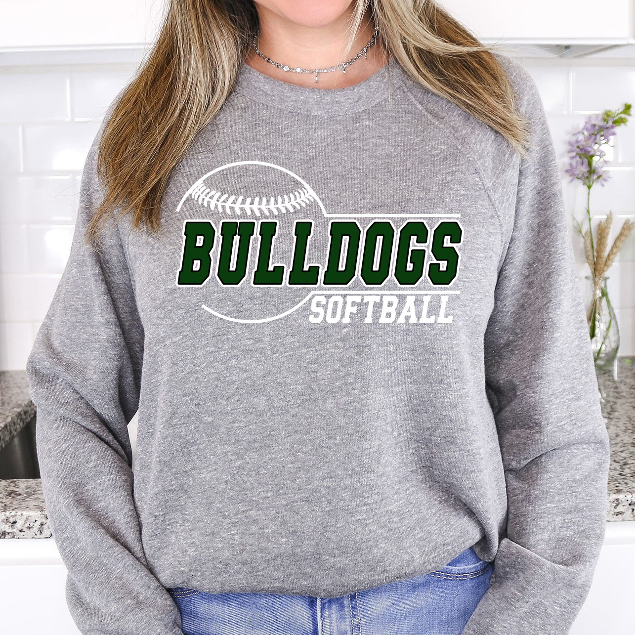 Bulldogs Softball 01 DTF Print