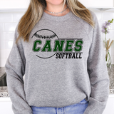 Canes Softball 01 DTF Print