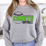 Comets Softball 01 DTF Print