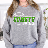 Comets Softball 01 DTF Print