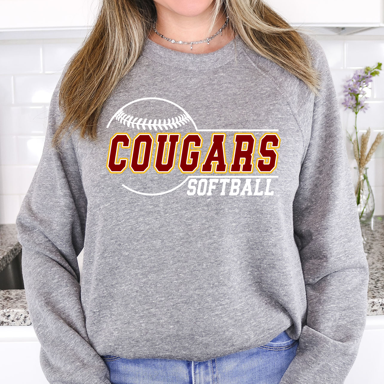 Cougars Softball 01 DTF Print
