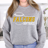 Falcons Softball 01 DTF Print