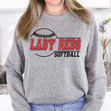 Lady Reds Softball 01 DTF Print