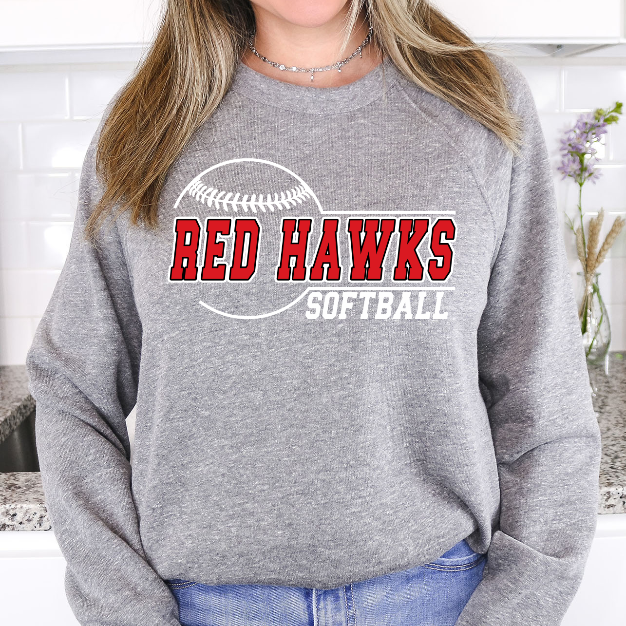 Red Hawks Softball 01 DTF Print