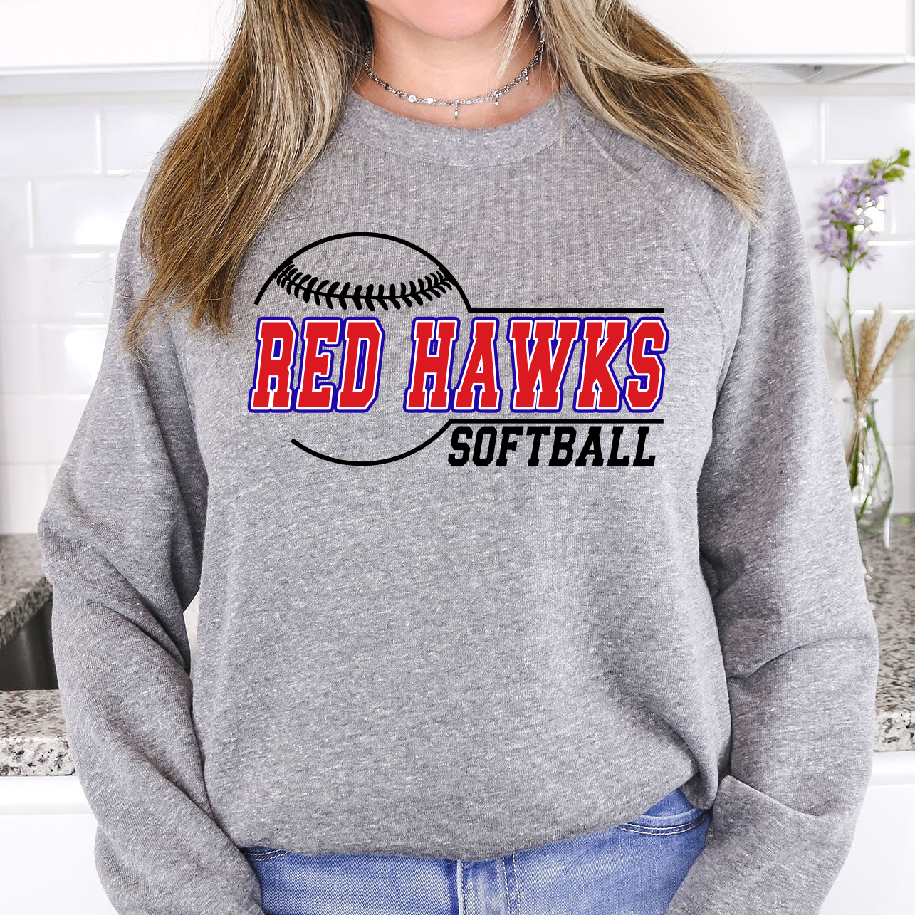 Red Hawks Softball 01 DTF Print