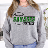 Savages Softball 01 DTF Print