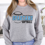 Spartans Softball 01 DTF Print