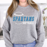 Spartans Softball 01 DTF Print