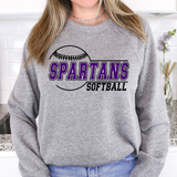 Spartans (2) Softball 01 DTF Print