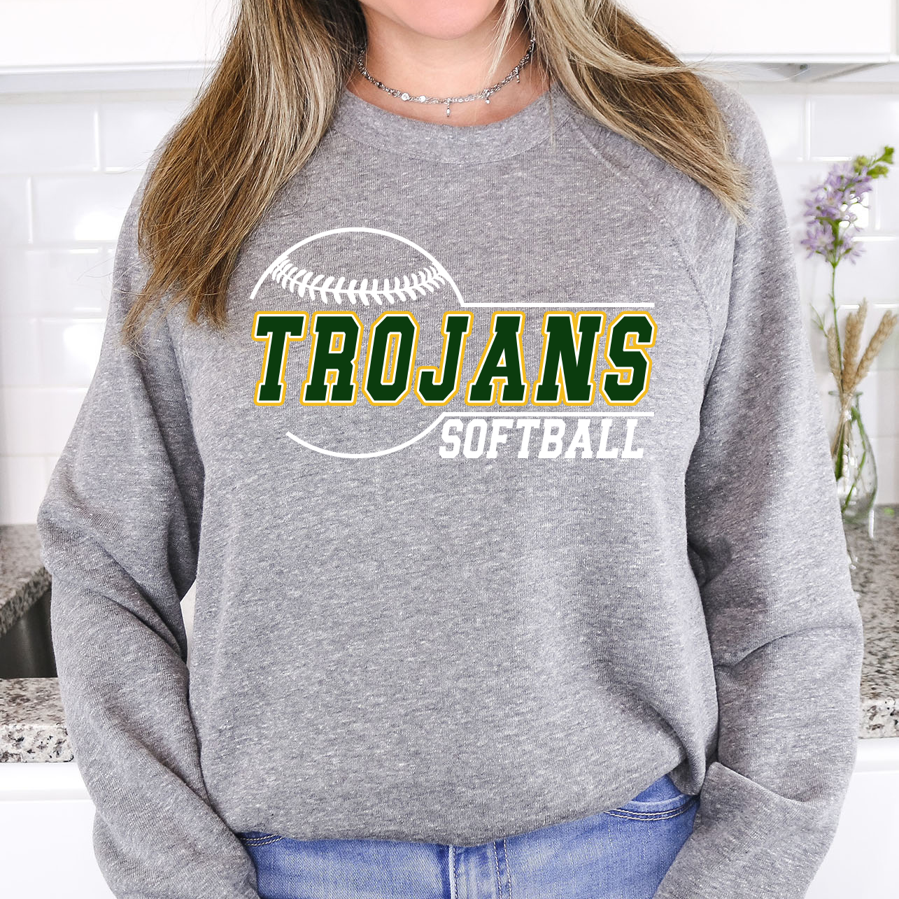 Trojans Softball 01 DTF Print