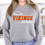 Vikings Softball 01 DTF Print