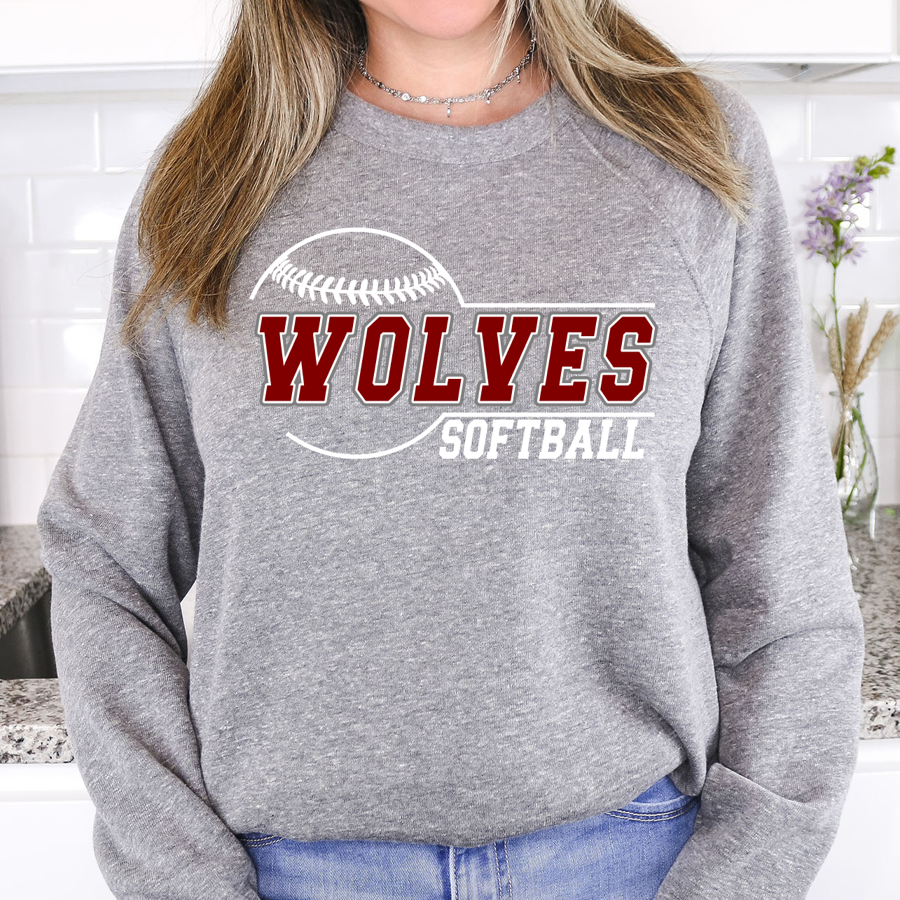 Wolves Softball 01 DTF Print