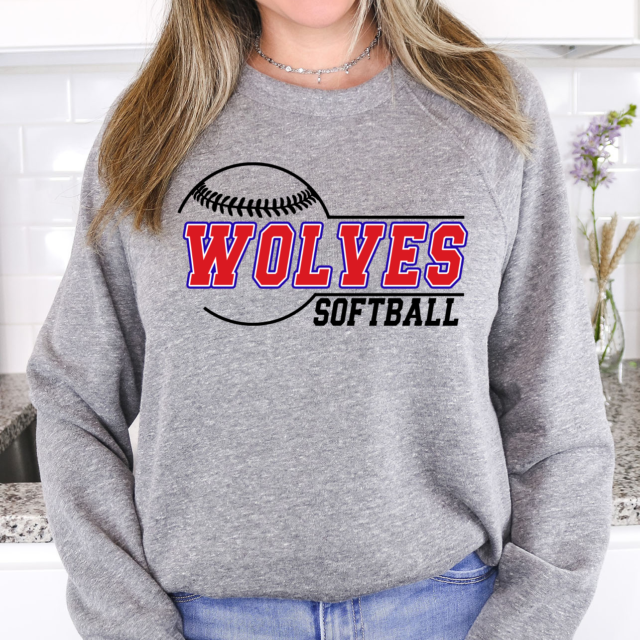 Wolves Softball 01 DTF Print