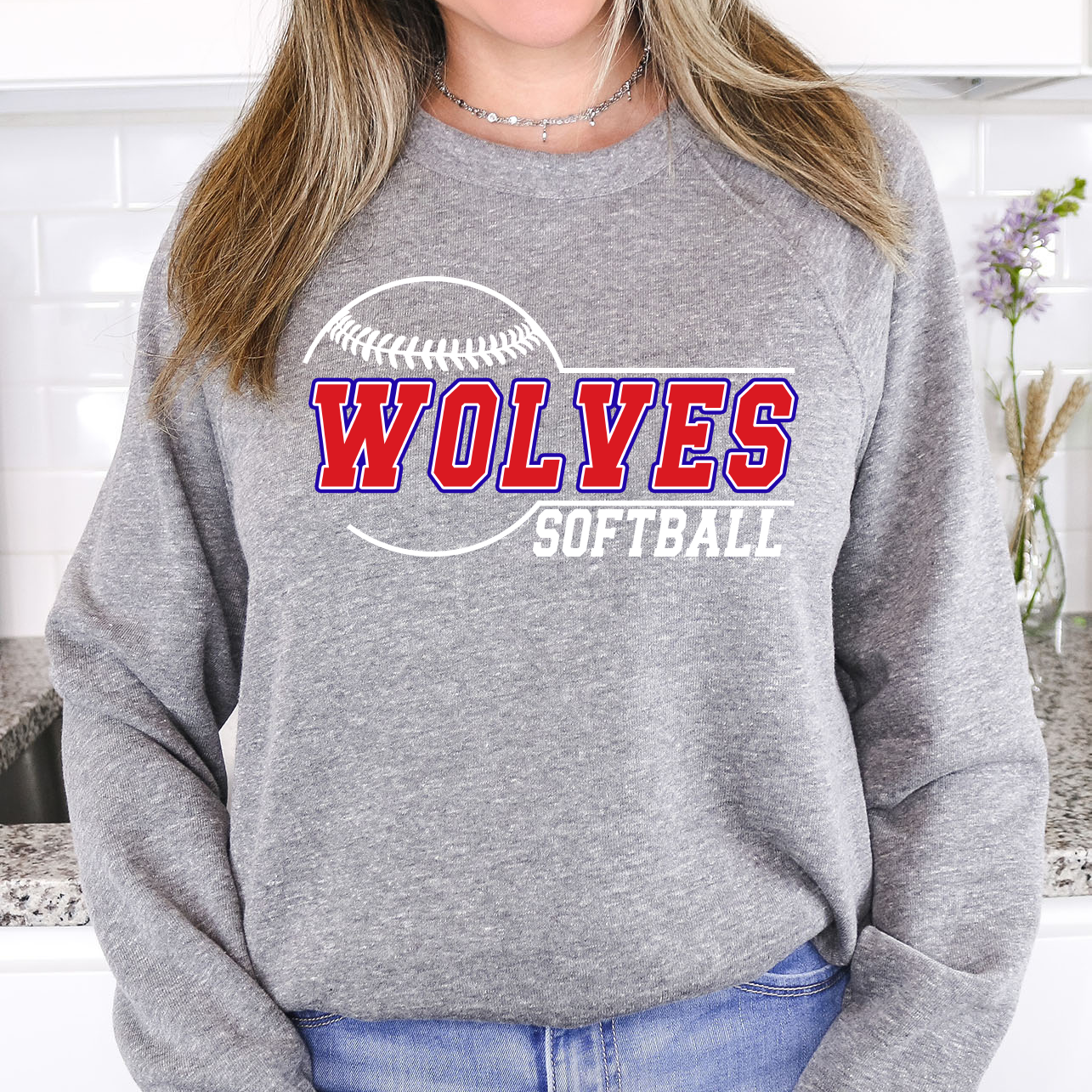 Wolves Softball 01 DTF Print