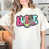 Retro Bubble Nurse DTF Print