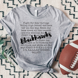 Springs Valley Blackhawks Fight Song DTF Print