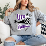 Stallions Star Banner Trio DTF Print