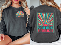 Sunkissed You Are Enough Retro DTF Print