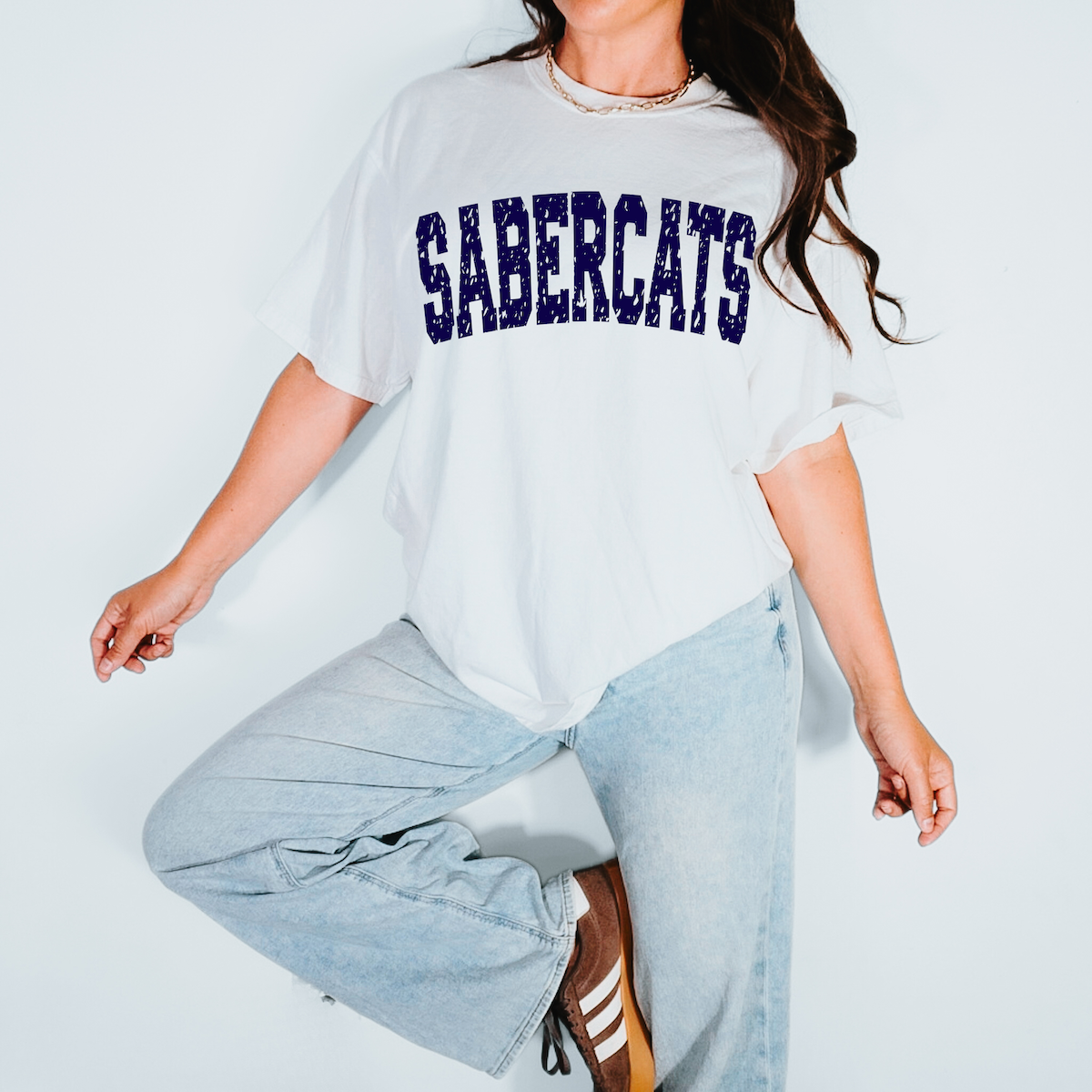 Sabercats Varsity Distressed Teams DTF Print