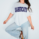 Sabercats Varsity Distressed Teams DTF Print