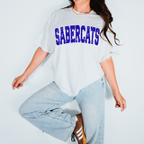 Sabercats Varsity Distressed Teams DTF Print