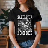 Saddle Up With a Good Book DTF Print