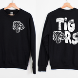 Distressed Tigers Stacked Grunge DTF Print