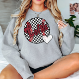 Loftis Checker Baseball Heart DTF Print